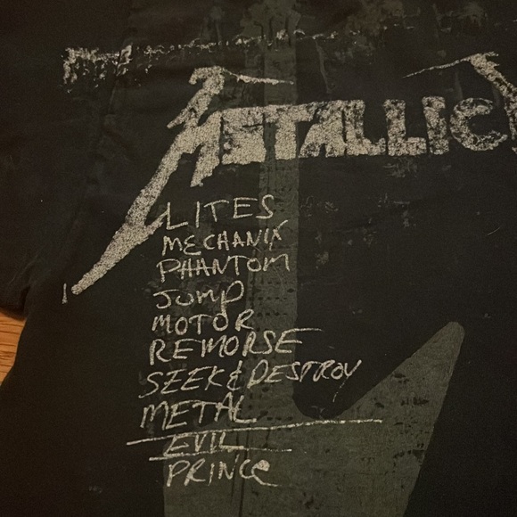 Vintage Metallica Lites Mechanix Phanton Jump Motor Remorse Seek t-shirt sz XL - Picture 3 of 9